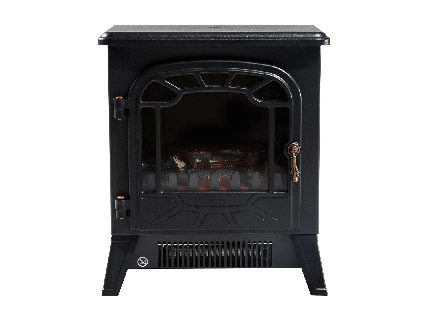 Chimenea eléctrica negro 36x25.5x41.5cm HOMCOM