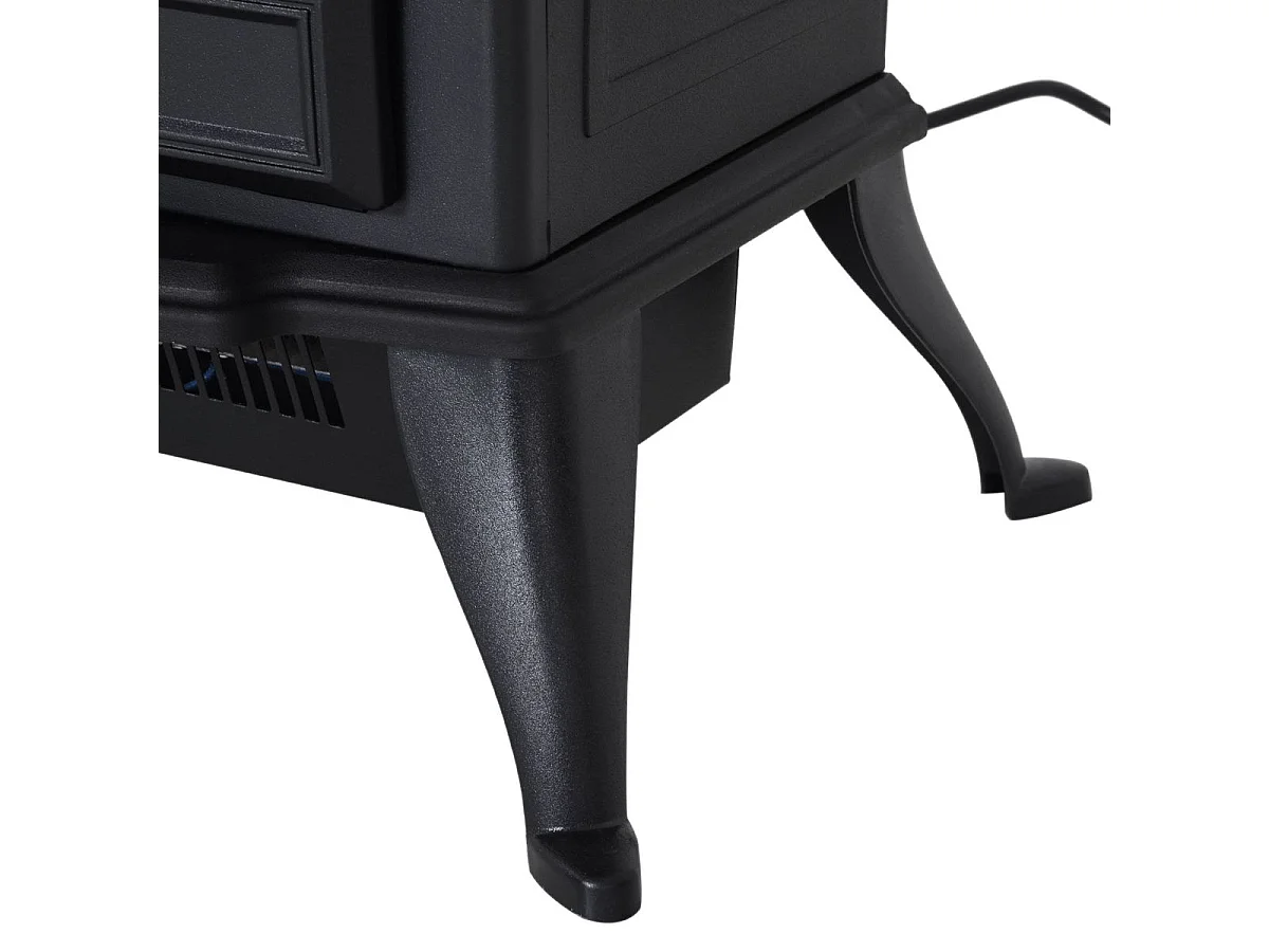 Chimenea eléctrica móvil negro 45x28.5x54 cm HOMCOM