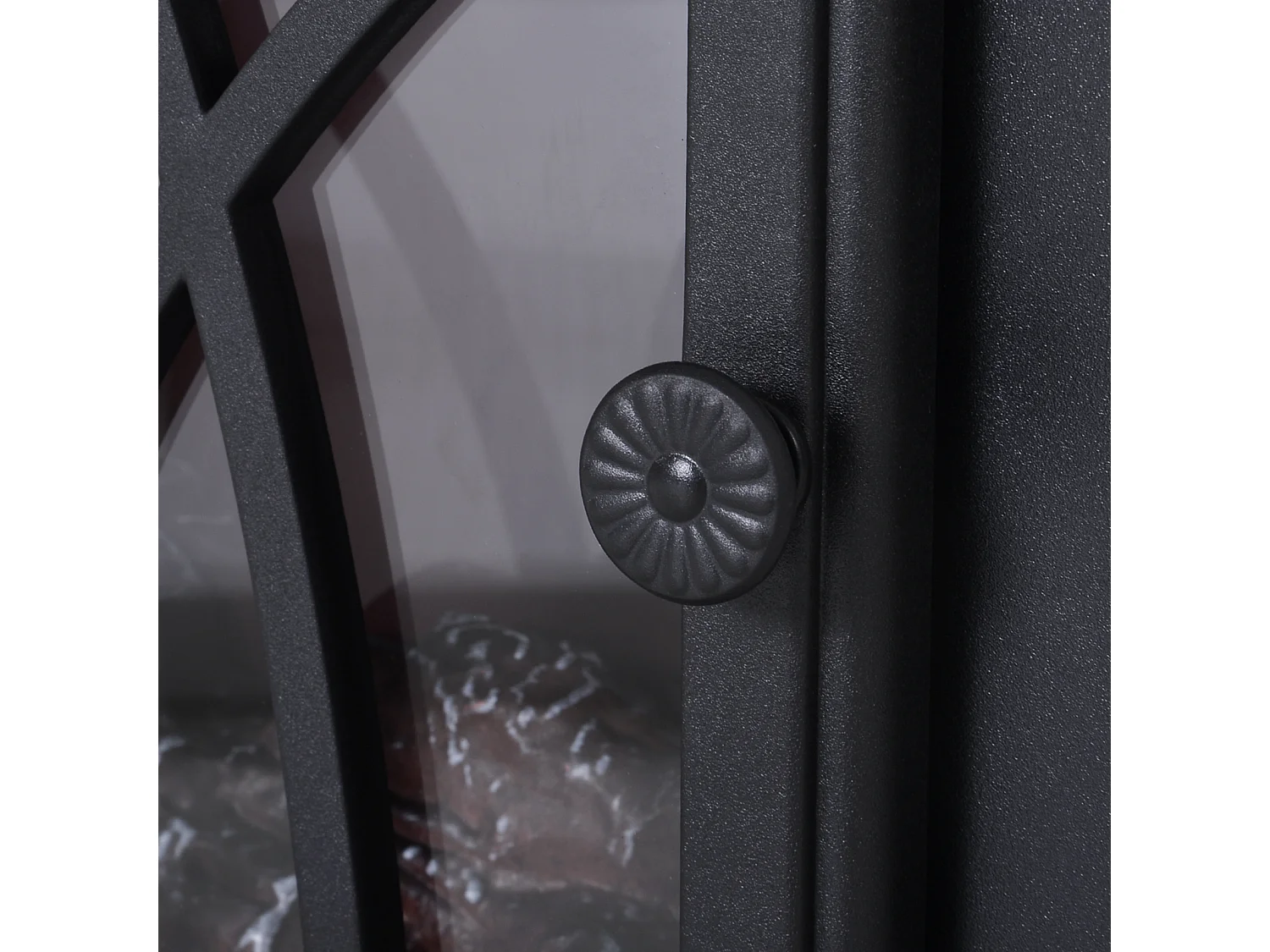 Chimenea eléctrica móvil negro 45x28.5x54 cm HOMCOM