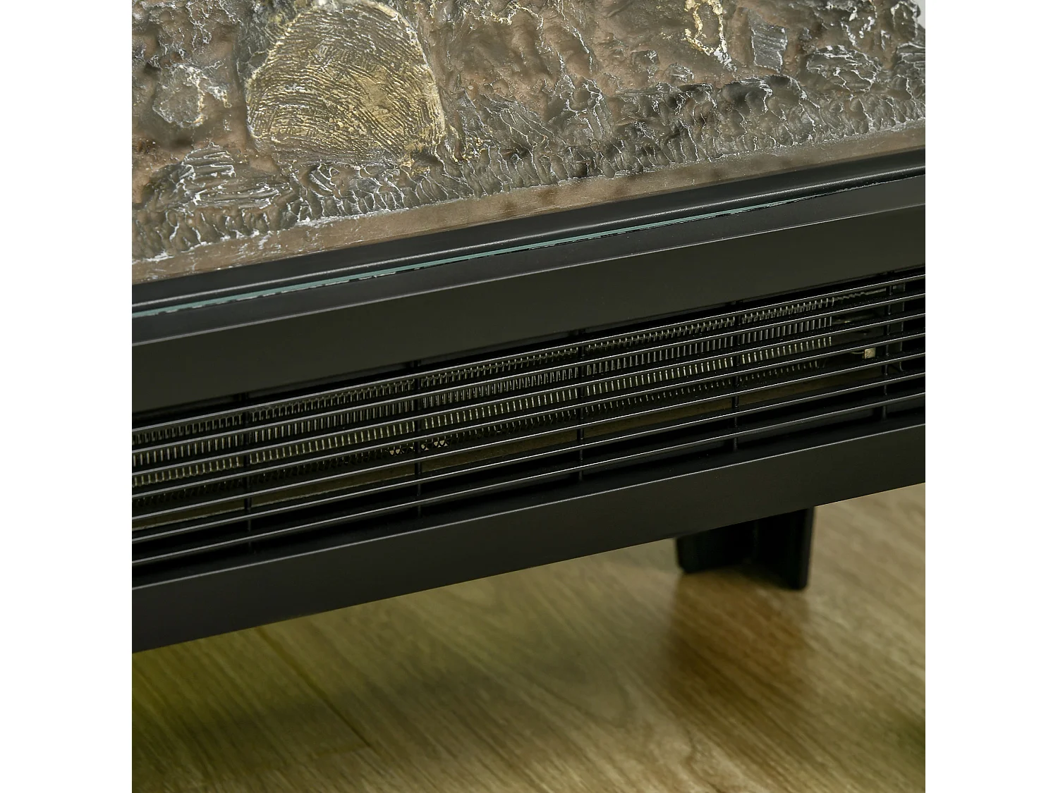 Chimenea eléctrica vertical negro 40.5x20x62 cm HOMCOM