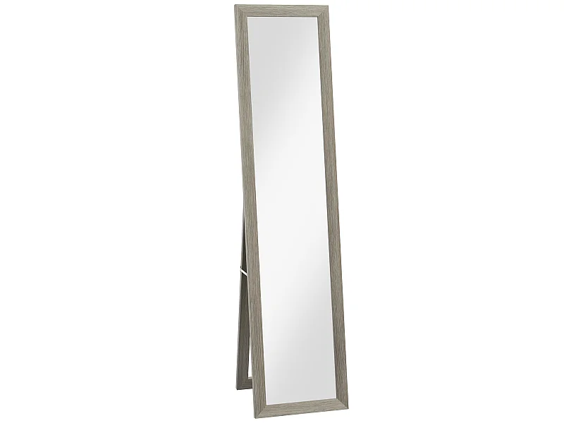 Espejo cuerpo entero gris 37x3.8x157 cm HOMCOM