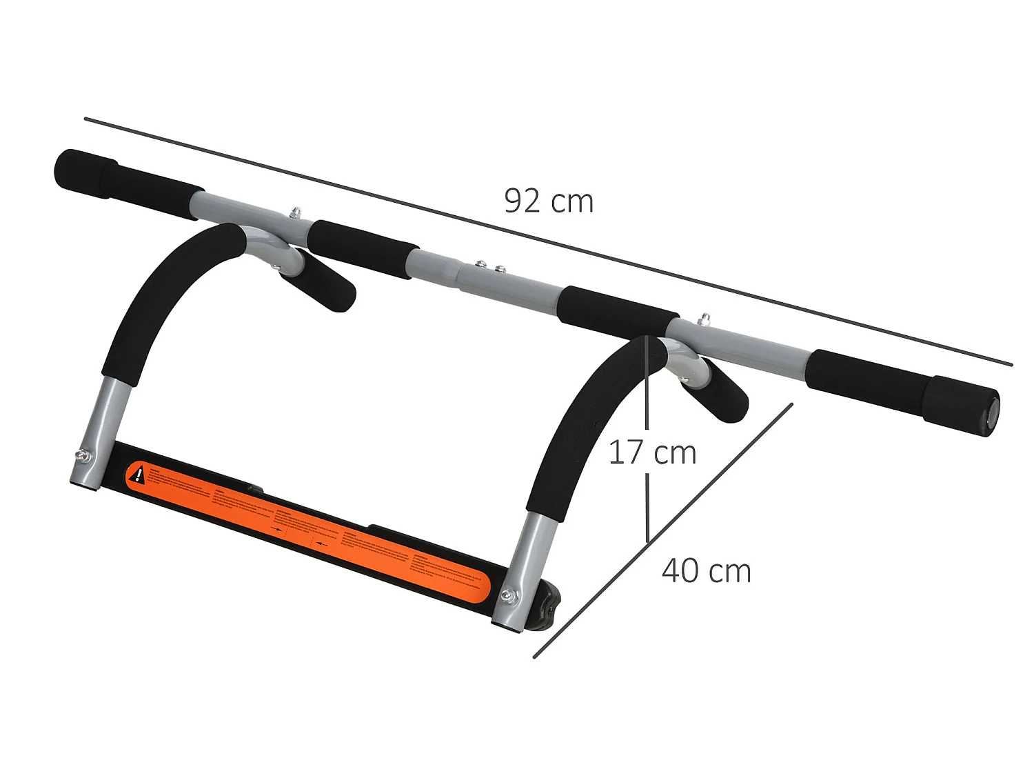 Barra de dominadas negro 92x40x17 cm HOMCOM