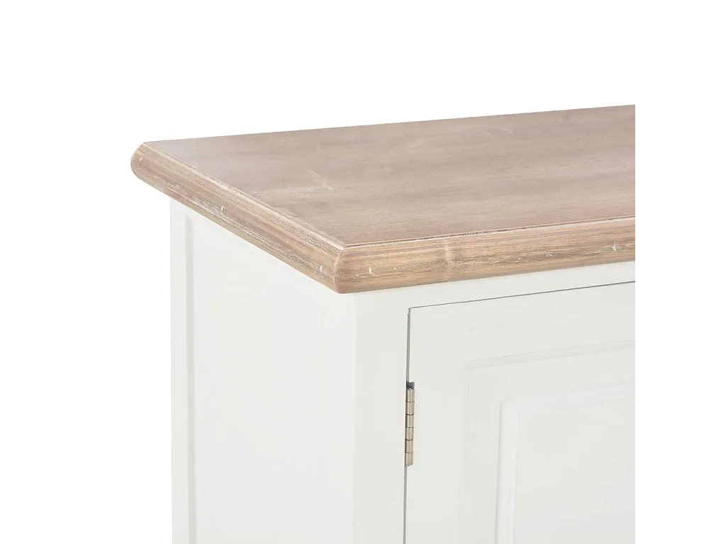 Meuble TV blanc 110x30x40 cm bois d'ingénierie