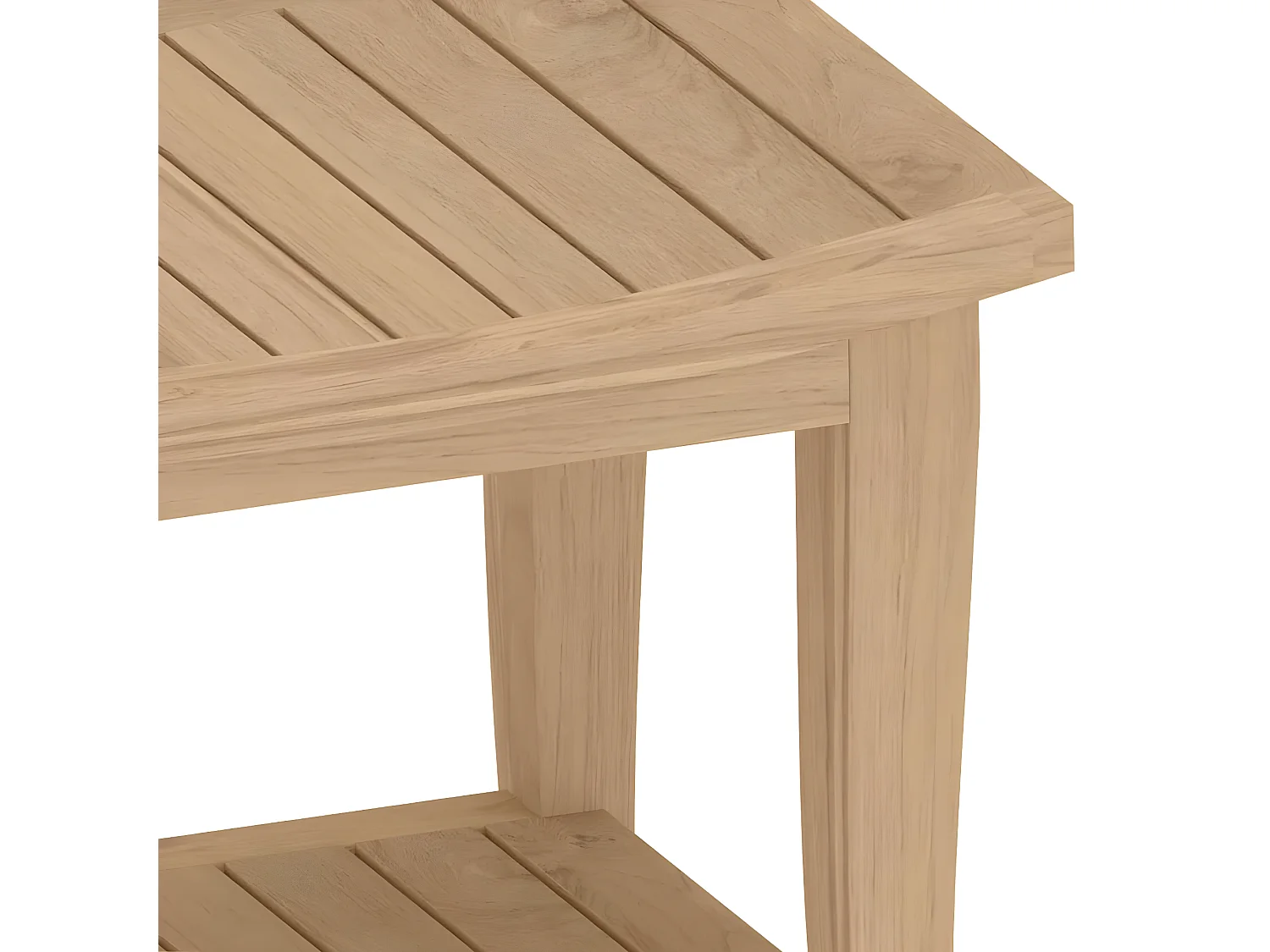 Badezimmer-Beistelltisch 50x35x45 cm Massivholz Teak