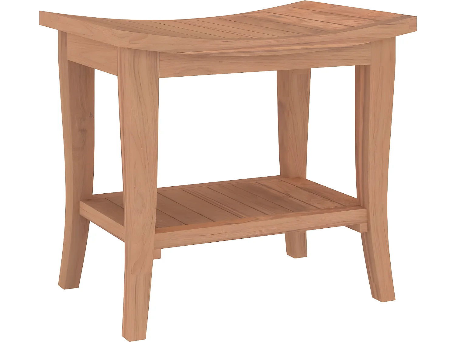 Badezimmer-Beistelltisch 50x35x45 cm Massivholz Teak