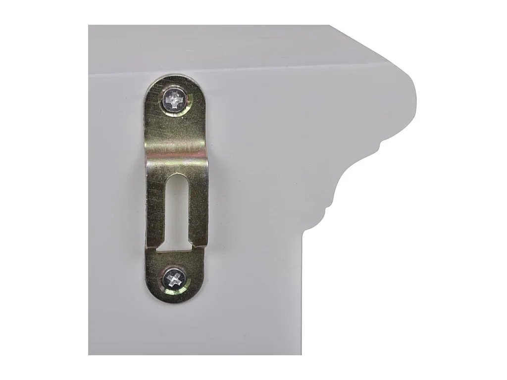 Placard mural de cuisine avec porte en verre Bois blanc