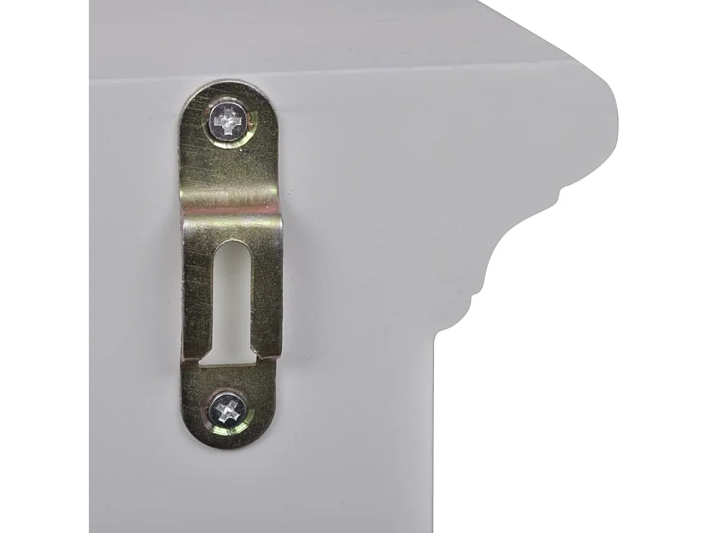 Armario de cocina de pared de madera y puerta de vidrio blanco