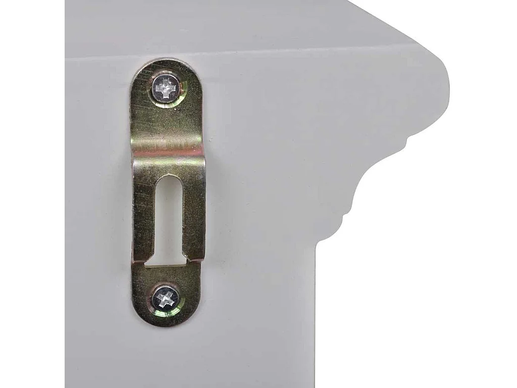 Armario de cocina de pared de madera y puerta de vidrio blanco