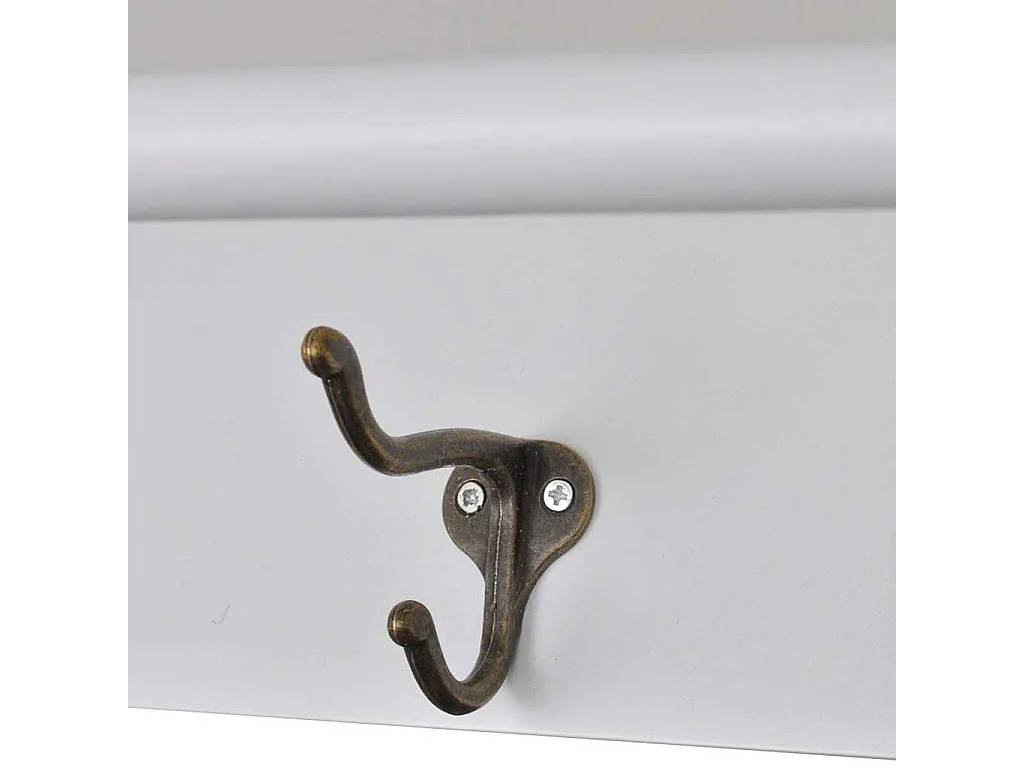 Armario de cocina de pared de madera y puerta de vidrio blanco
