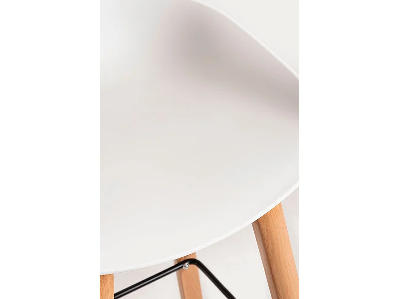 Lote de 4 Taburetes Tolbi - Blanco