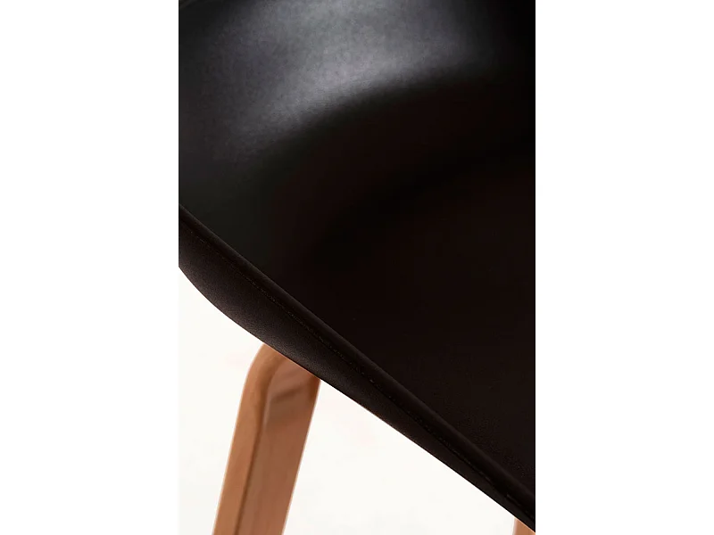 Lote de 6 Taburetes Tolbi - Negro
