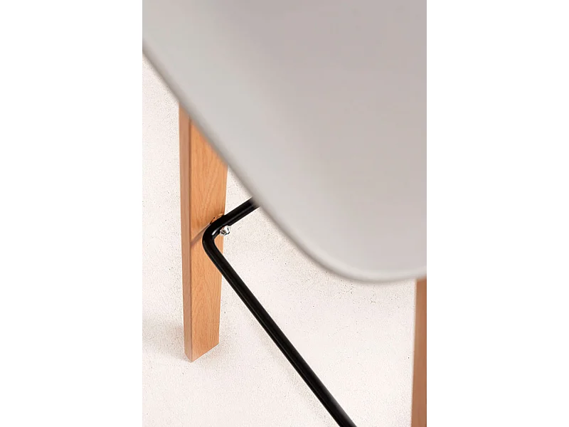 Lote de 6 Taburetes Tolbi - Gris