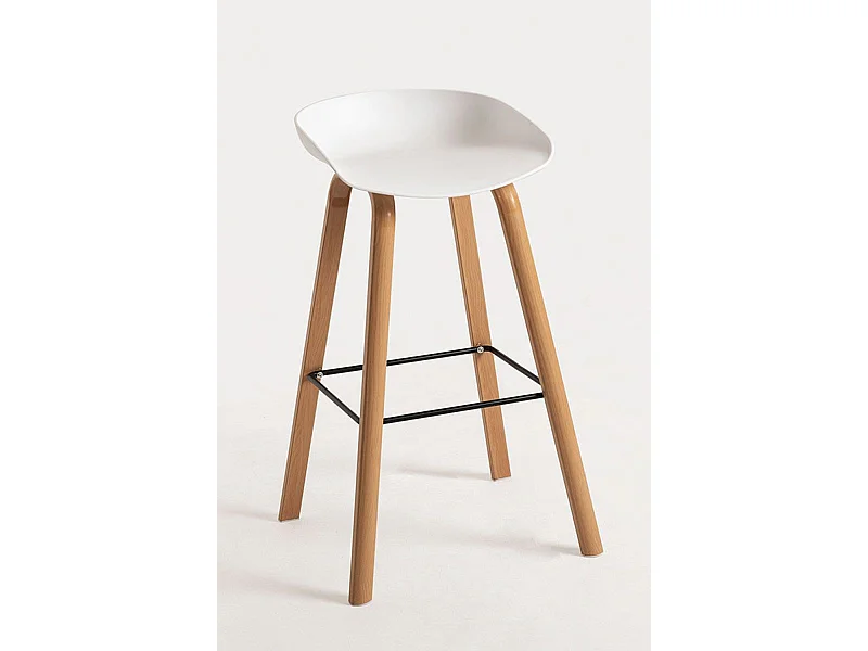 Lote de 2 Taburetes Tolbi - Blanco