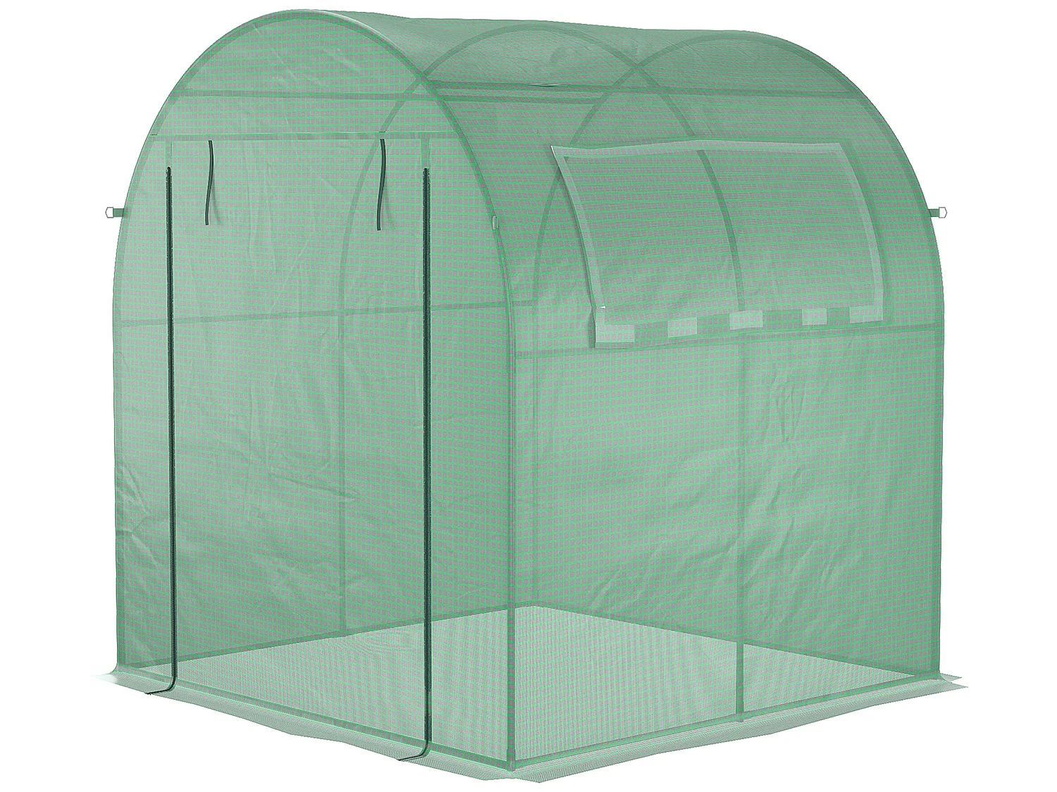 Invernadero de jardín verde 180x180x200 cm Outsunny