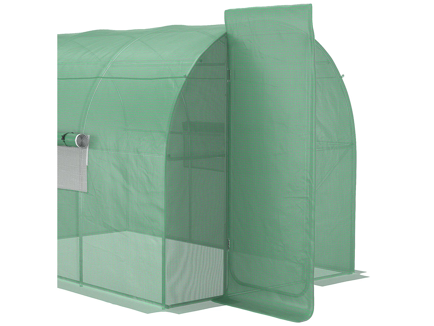 Invernadero de túnel verde 300x200x200 cm Outsunny