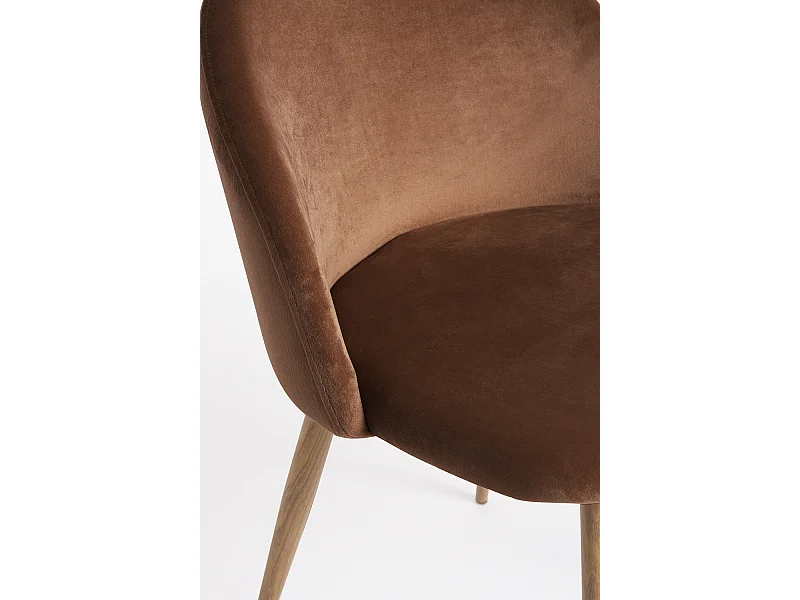 Packs Sillas Comedor - Pack 4 Sillas Vint Terciopelo - Marrón