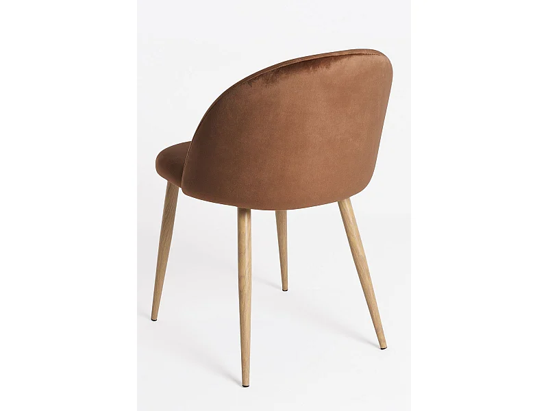 Packs Sillas Comedor - Pack 4 Sillas Vint Terciopelo - Marrón