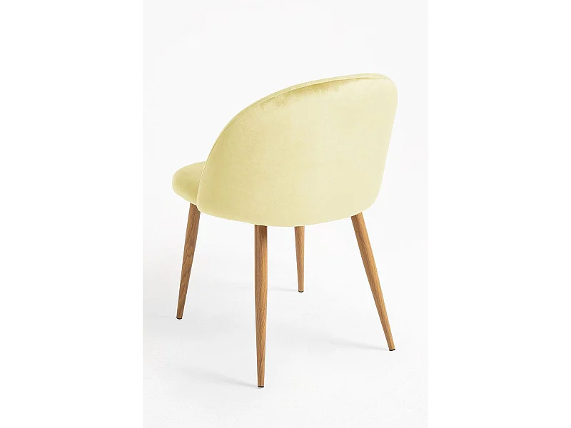 Packs Sillas Comedor - Pack 6 Sillas Vint Terciopelo - Amarillo dorado
