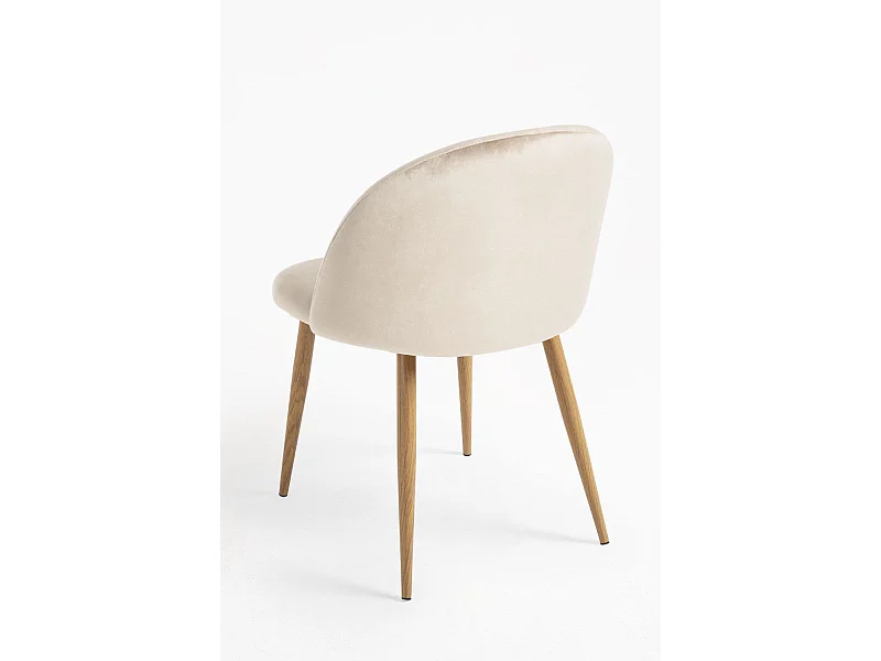 Sillas Comedor - Silla Vint Terciopelo - Beige