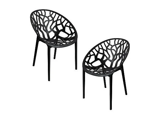 Packs Sillas Jardín - Pack 2 Sillas Nido - Negro