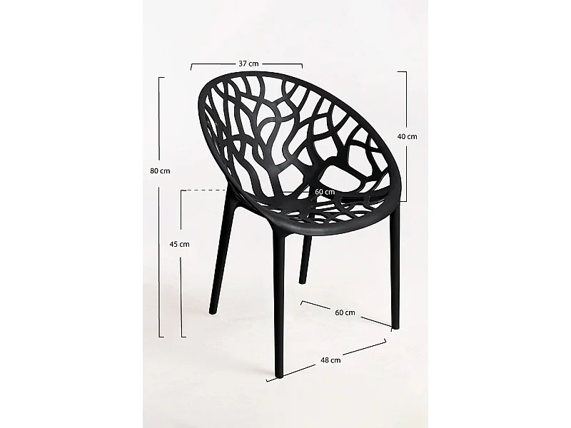 Sillas Jardín - Silla Nido - Negro