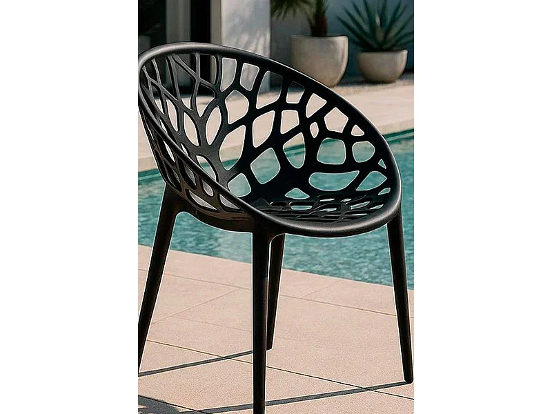 Sillas Jardín - Silla Nido - Negro