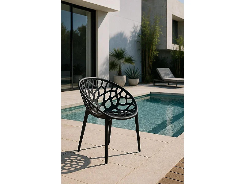 Sillas Jardín - Silla Nido - Negro