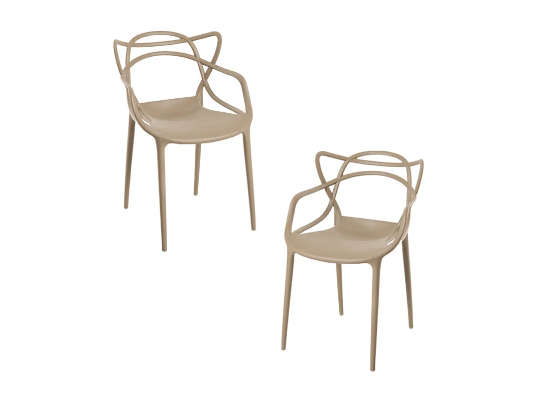 Packs Sillas Jardín - Pack 2 Sillas Korme - Beige