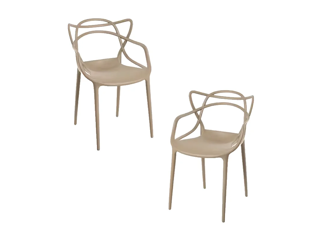 Packs Sillas Jardín - Pack 2 Sillas Korme - Beige