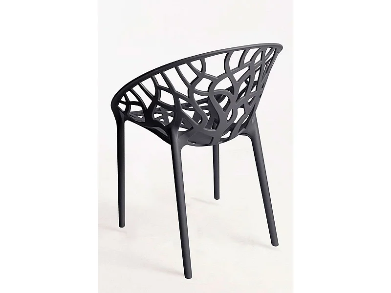 Sillas Jardín - Silla Nido - Gris oscuro