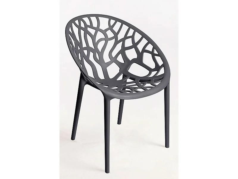 Sillas Jardín - Silla Nido - Gris oscuro
