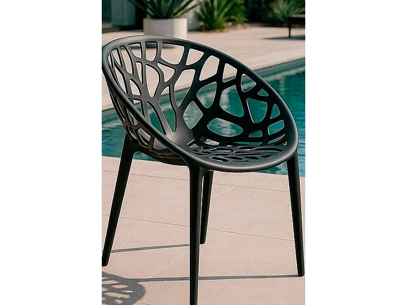 Sillas Jardín - Silla Nido - Gris oscuro