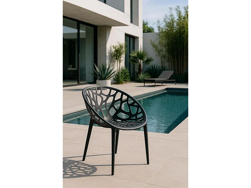 Sillas Jardín - Silla Nido - Gris oscuro