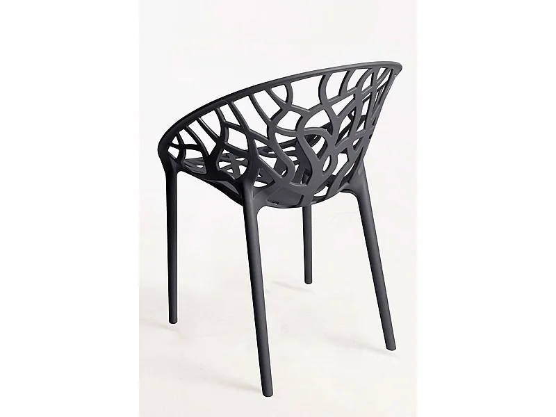 Packs Sillas Jardín - Pack 6 Sillas Nido - Gris oscuro