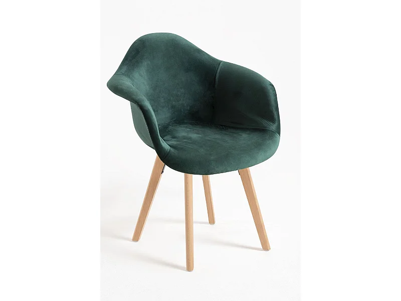 Sillas Comedor - Silla Belu Terciopelo - Verde