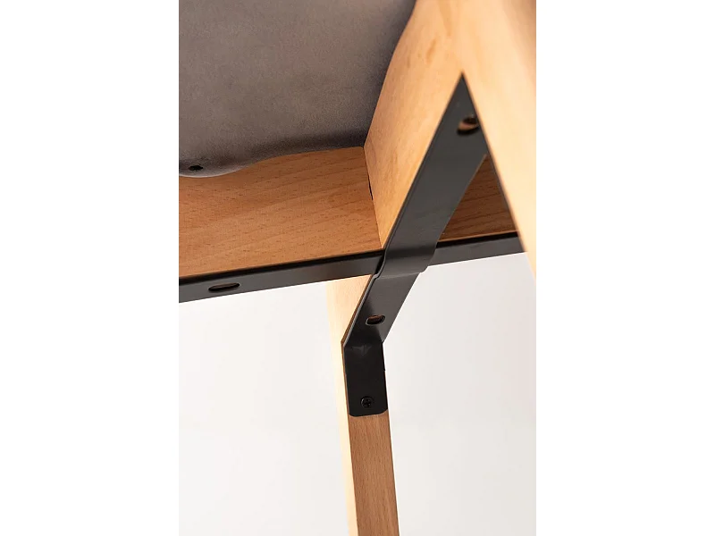 Sillas Comedor - Silla Belu Terciopelo - Gris claro