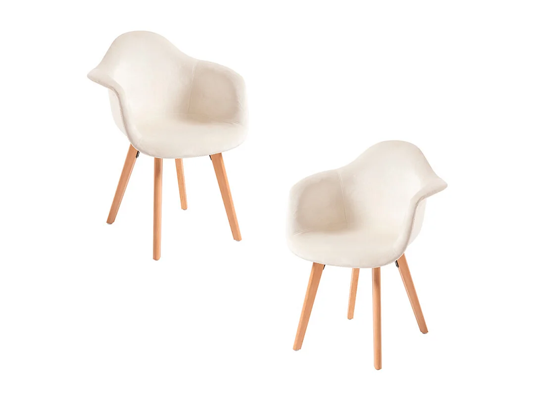 Packs Sillas Comedor - Pack 2 Sillas Belu Terciopelo - Beige