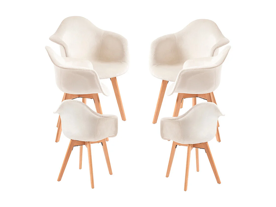 Packs Sillas Comedor - Pack 6 Sillas Belu Terciopelo - Beige