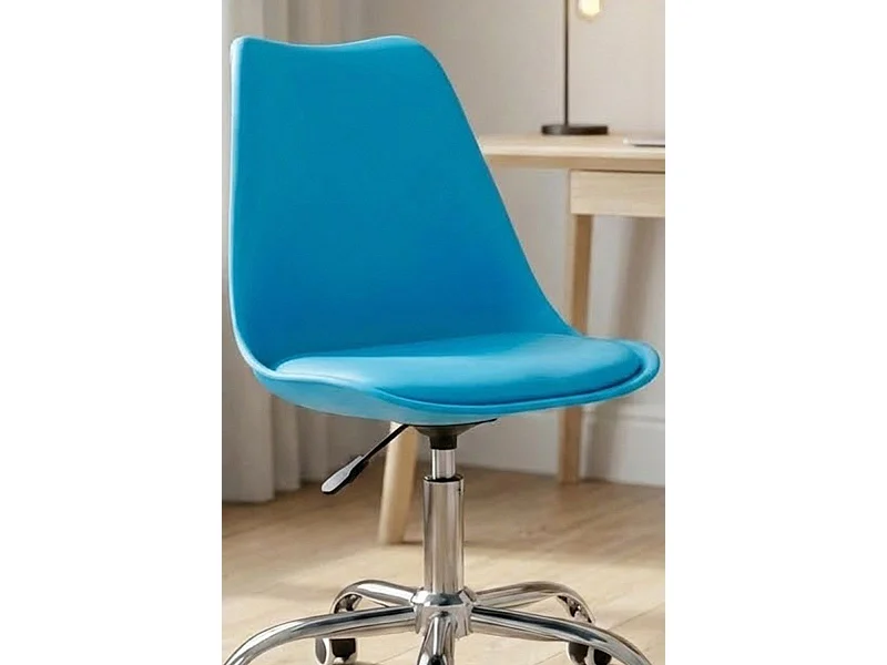 Silla de Oficina Neo en Azul claro - Máxima Ergonomía - Ideal para Escritorio y Gaming