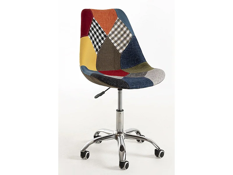 Silla de Oficina Neo Patchwork en Patchwork colores - Máxima Ergonomía - Ideal para Escritorio y Gaming