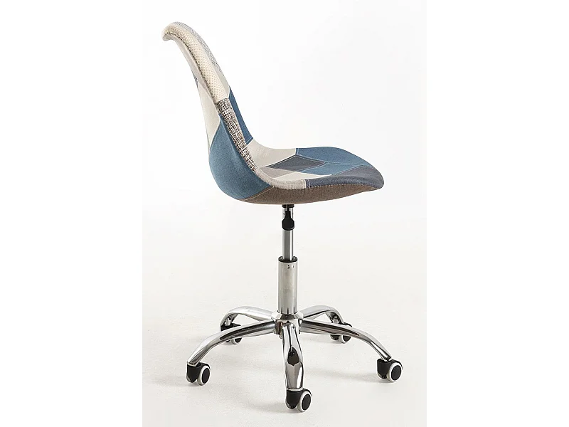 Silla de Oficina Neo Patchwork en Patchwork Blue - Máxima Ergonomía - Ideal para Escritorio y Gaming