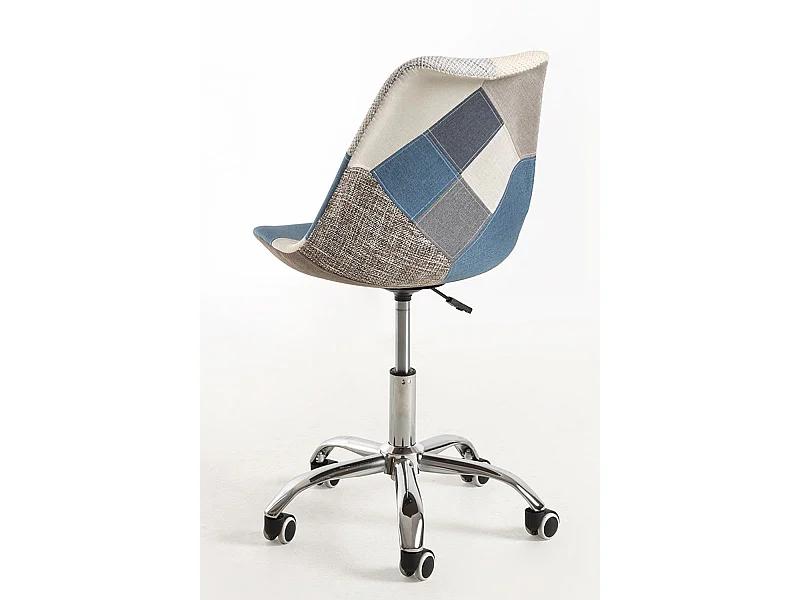 Silla de Oficina Neo Patchwork en Patchwork Blue - Máxima Ergonomía - Ideal para Escritorio y Gaming