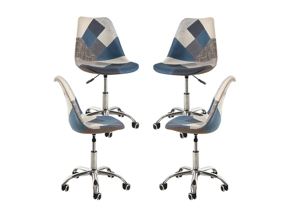 Packs Sillas - Pack 4 Sillas Neo Patchwork - Patchwork Blue