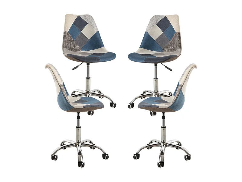 Packs Sillas - Pack 4 Sillas Neo Patchwork - Patchwork Blue