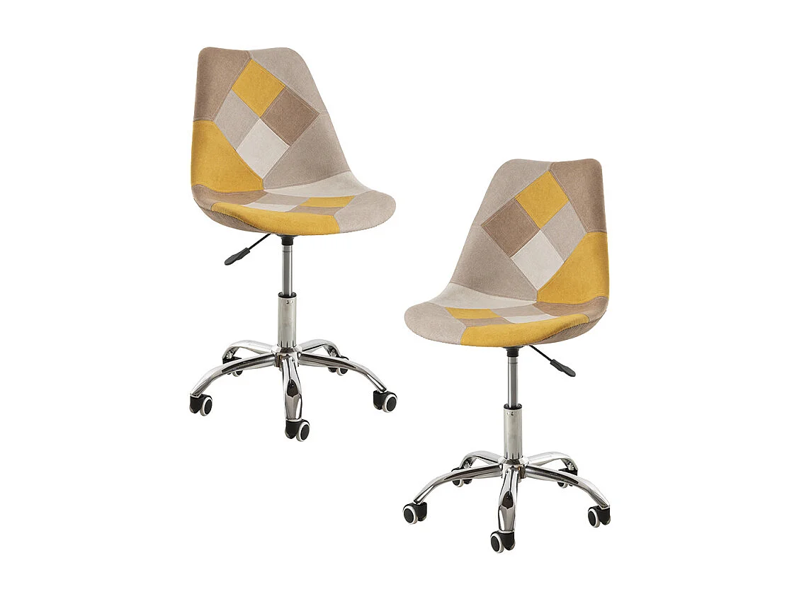 Packs Sillas - Pack 2 Sillas Neo Patchwork - Amarillo
