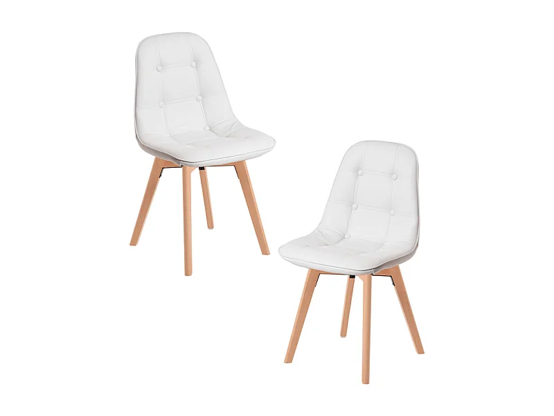 Packs Sillas Comedor - Pack 2 Sillas Vorak - Blanco