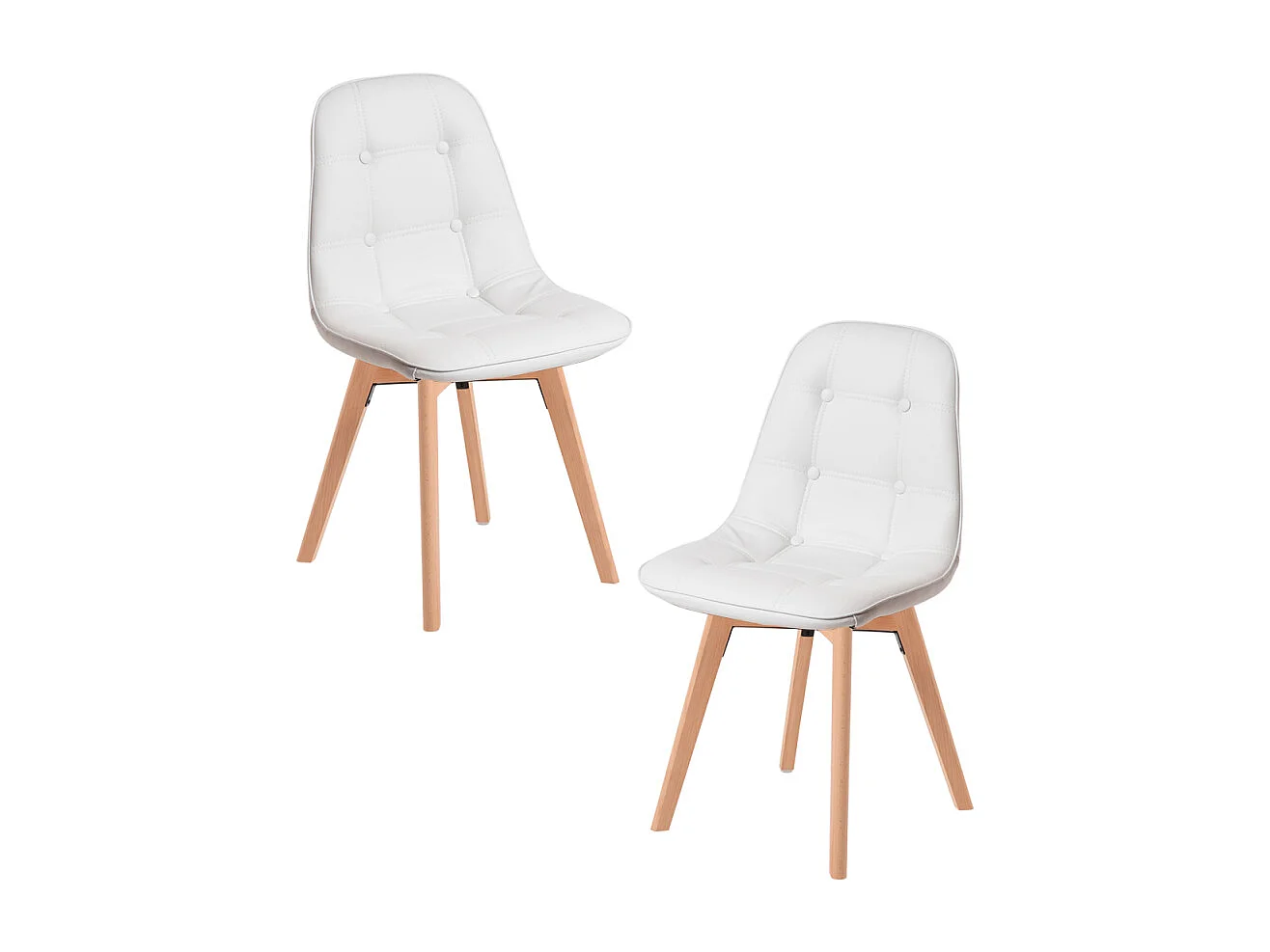 Packs Sillas Comedor - Pack 2 Sillas Vorak - Blanco