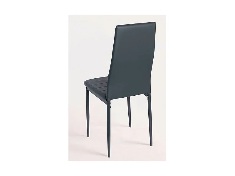 Packs Sillas Comedor - Pack 4 Sillas Lauter Polipiel - Gris oscuro