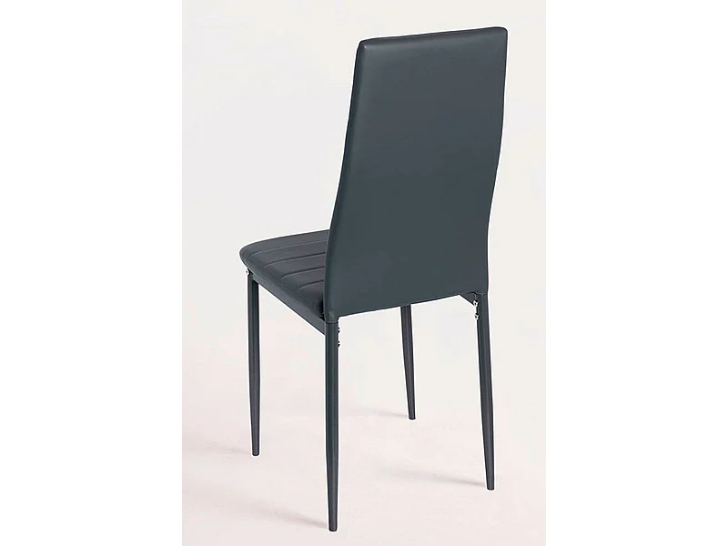 Packs Sillas Comedor - Pack 4 Sillas Lauter Polipiel - Gris oscuro