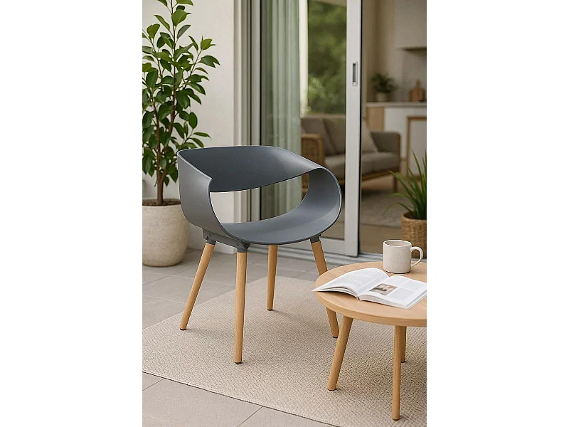 Sillas Comedor - Silla Cappio - Gris oscuro